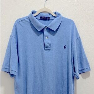 Polo by Ralph Lauren 100% Cotton Light Blue Polo/Golf Shirt Size 2XB